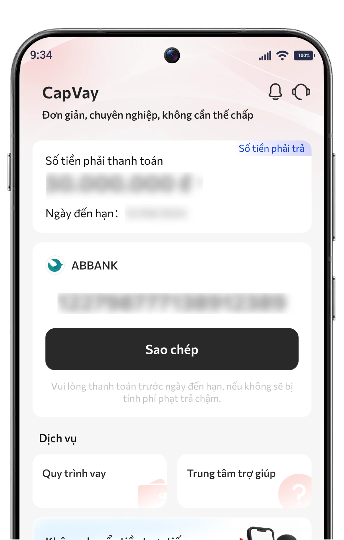 Trả nợ đúng hạn